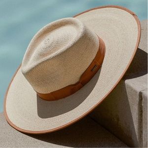 Brixton Jo Straw Rancher Hat size Large NWT in Natural